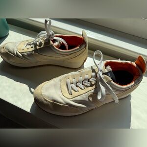 Rag and bone retro runner Cream and Orange Sneakers